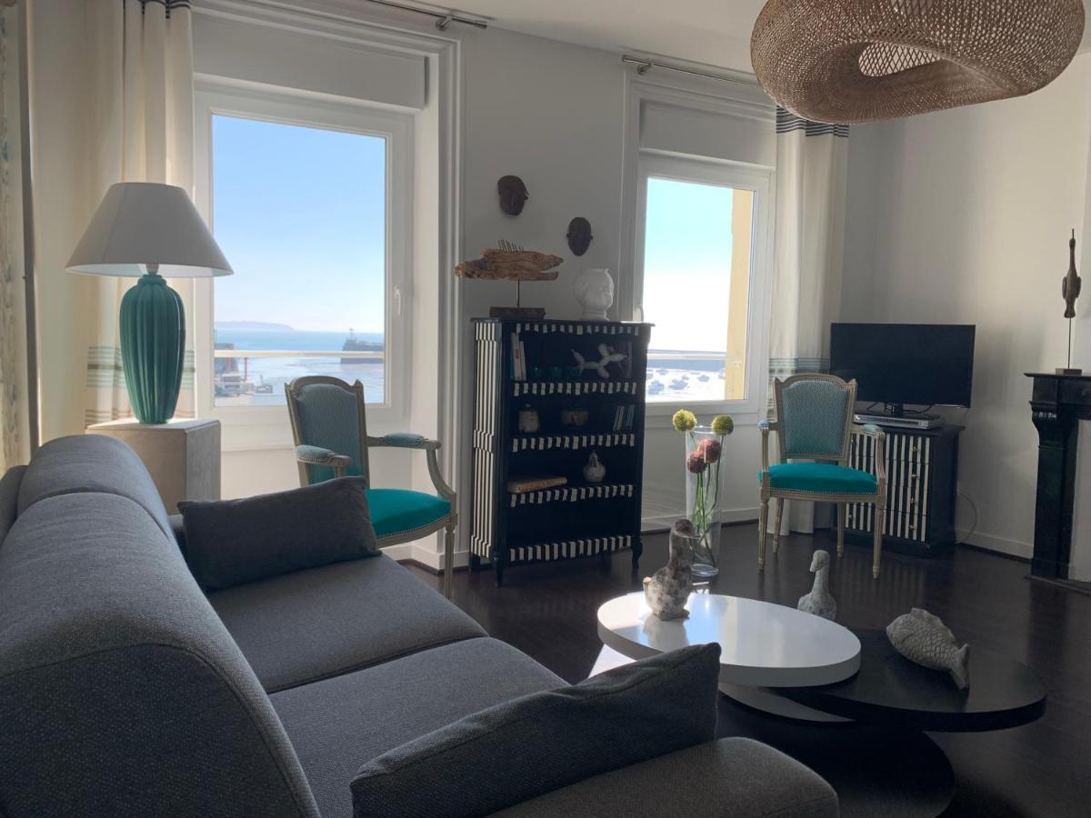 Appartement Villa Chausey, Vue Sur Le Port Granville Esterno foto